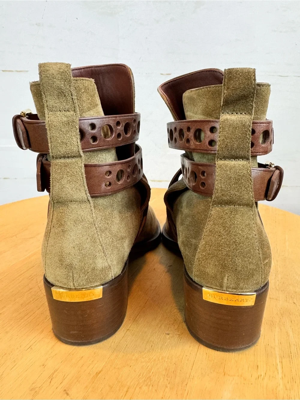 Burberry | Suede and Leather Booties, EU 36
